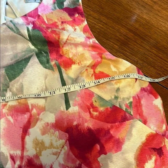 Eliza J Pink and Orange Sleeveless Cocktail Dress - Picture 11 of 13